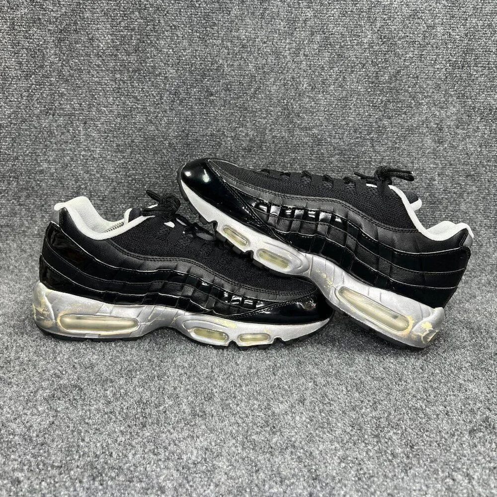 Nike Air Max 95 Shoes Men's Size 12 Black Sliver Vintage Retro Athletic Sneakers
